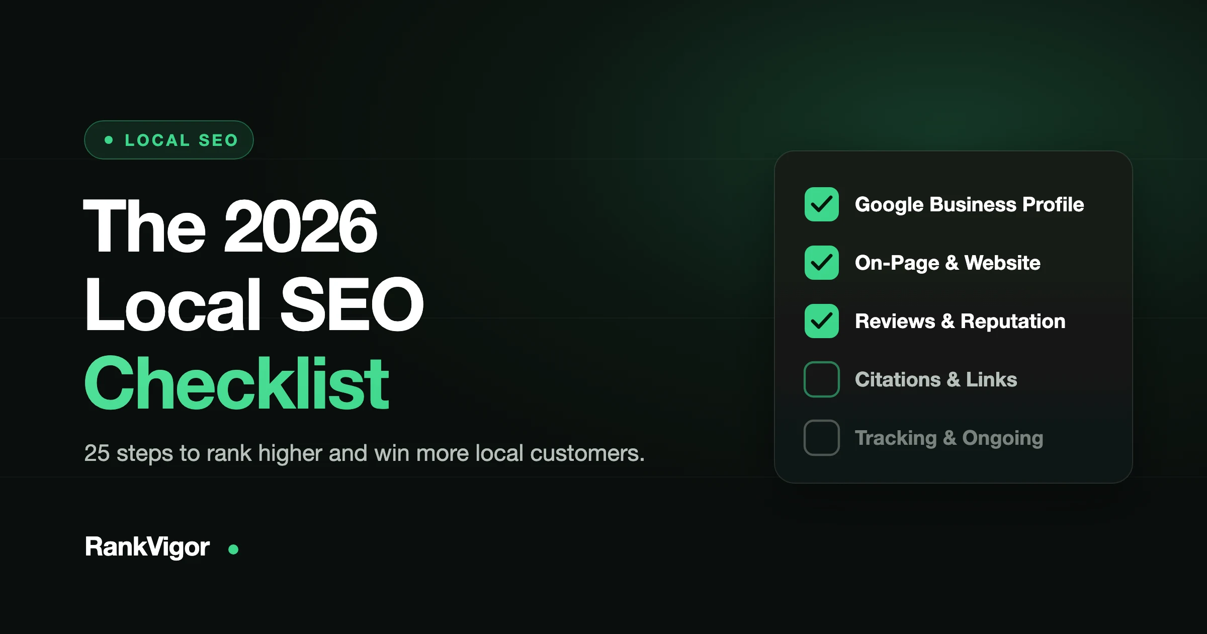 The Local SEO Checklist for 2026 (Step-by-Step for Local Businesses) — cover