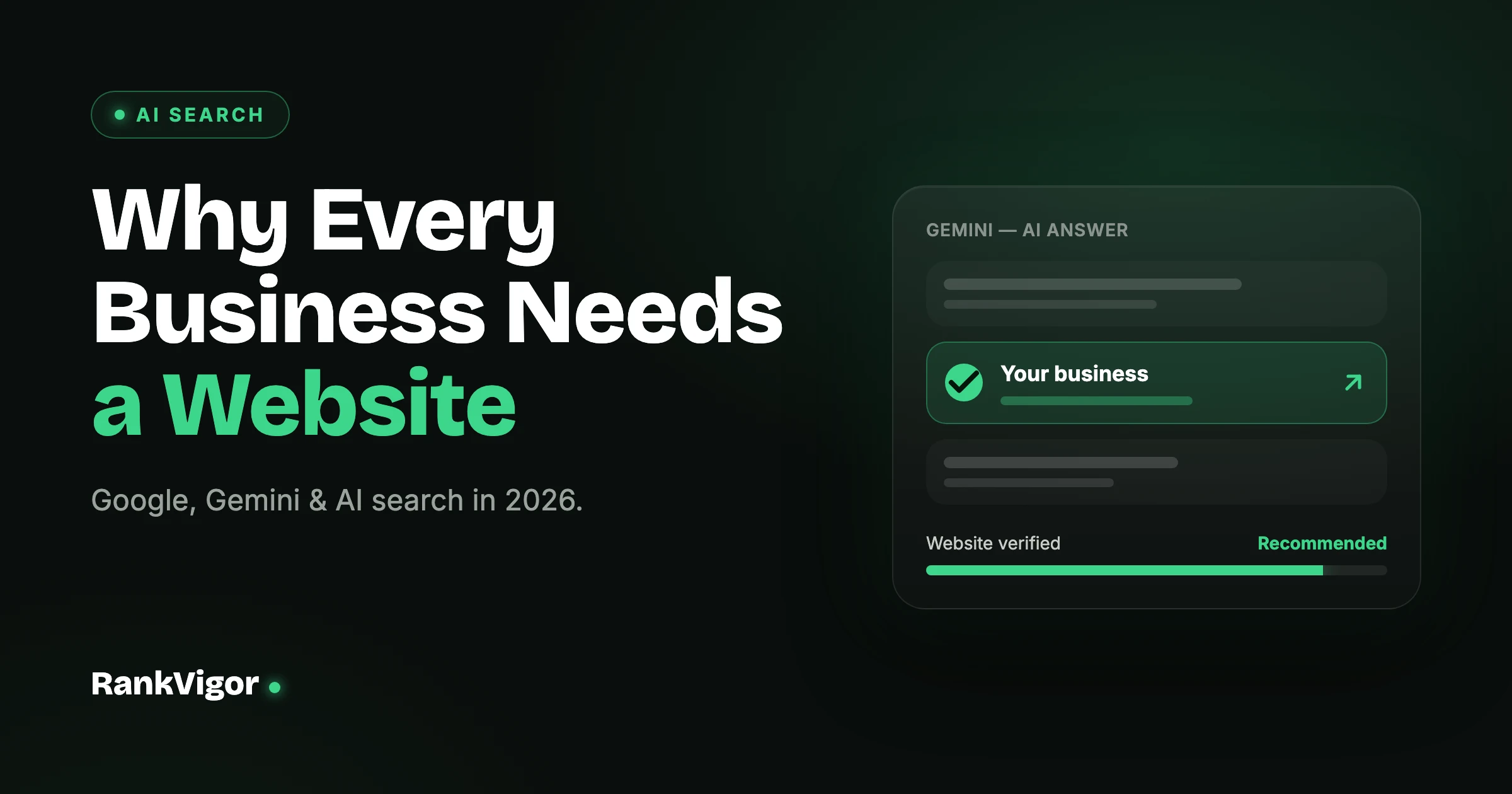 Why Every Business Needs a Website in 2026: Google, Gemini, and AI Search preview
